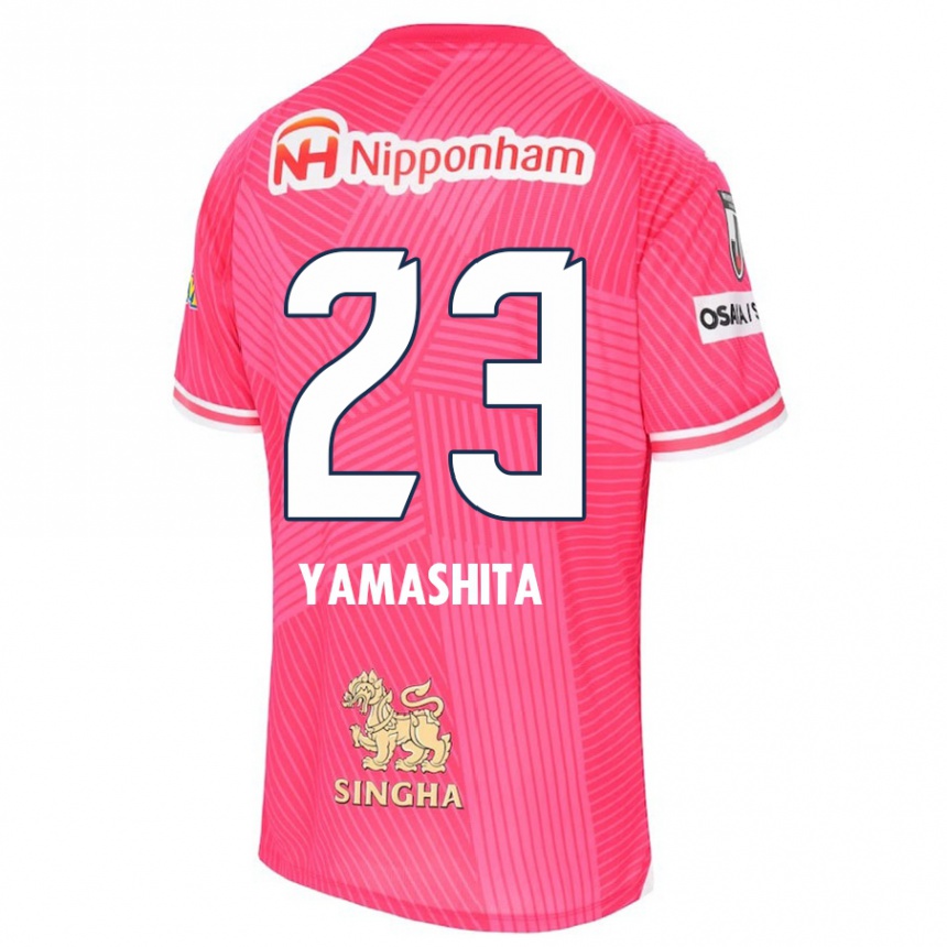 Kinder Fußball Tatsuya Yamashita #23 Rosa Weiß Heimtrikot Trikot 2024/25 T-Shirt Luxemburg