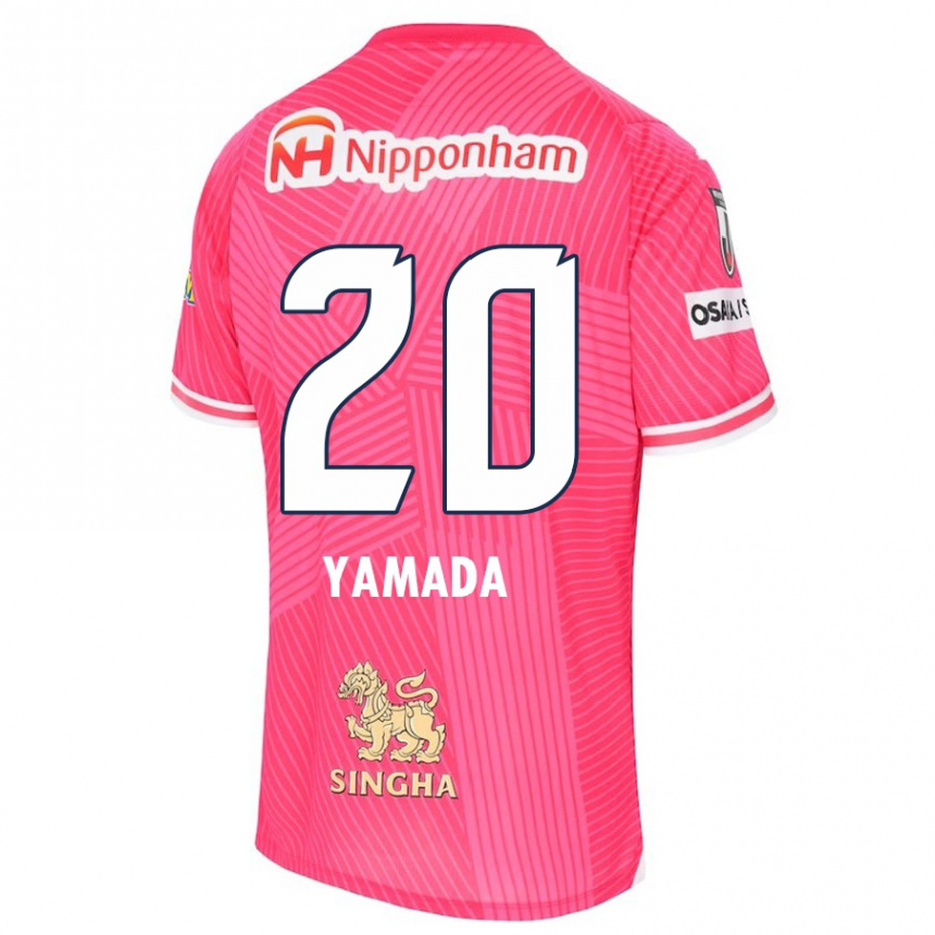 Kinder Fußball Kotaro Yamada #20 Rosa Weiß Heimtrikot Trikot 2024/25 T-Shirt Luxemburg