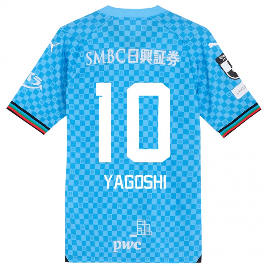 Kinder Fußball Mikito Yagoshi #10 Azurblau Heimtrikot Trikot 2024/25 T-Shirt Luxemburg