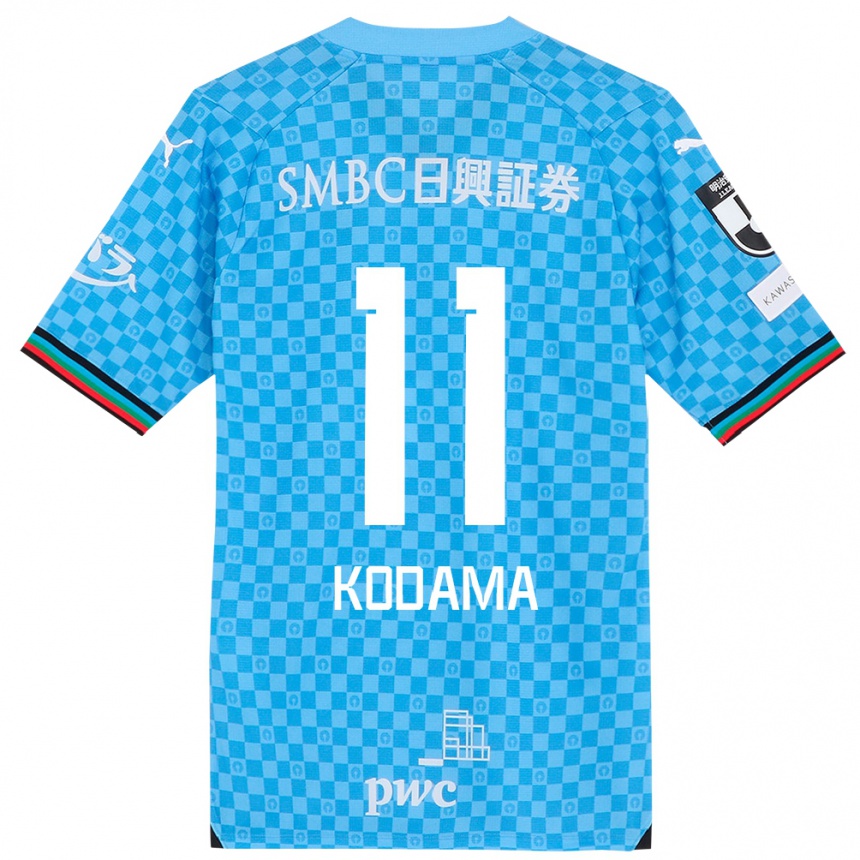 Kinder Fußball Shotaro Kodama #11 Azurblau Heimtrikot Trikot 2024/25 T-Shirt Luxemburg