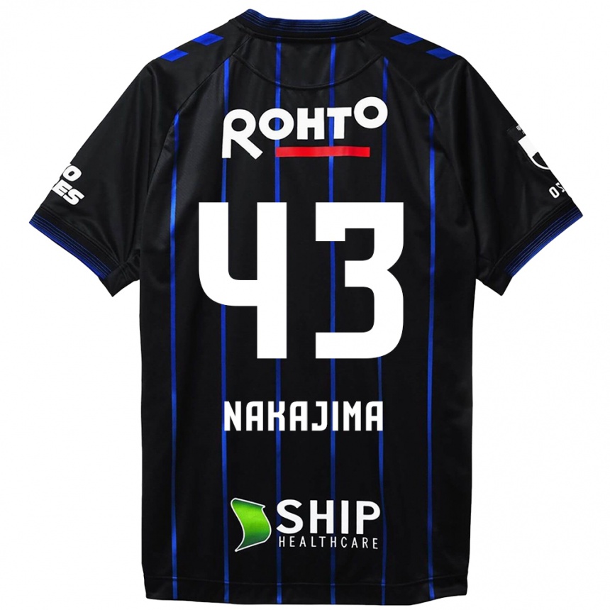 Kinder Fußball Yugo Nakajima #43 Schwarz Blau Heimtrikot Trikot 2024/25 T-Shirt Luxemburg