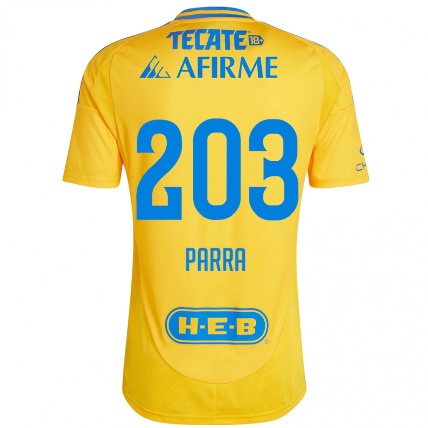 Kinder Fußball Bernardo Parra #203 Goldgelb Heimtrikot Trikot 2024/25 T-Shirt Luxemburg