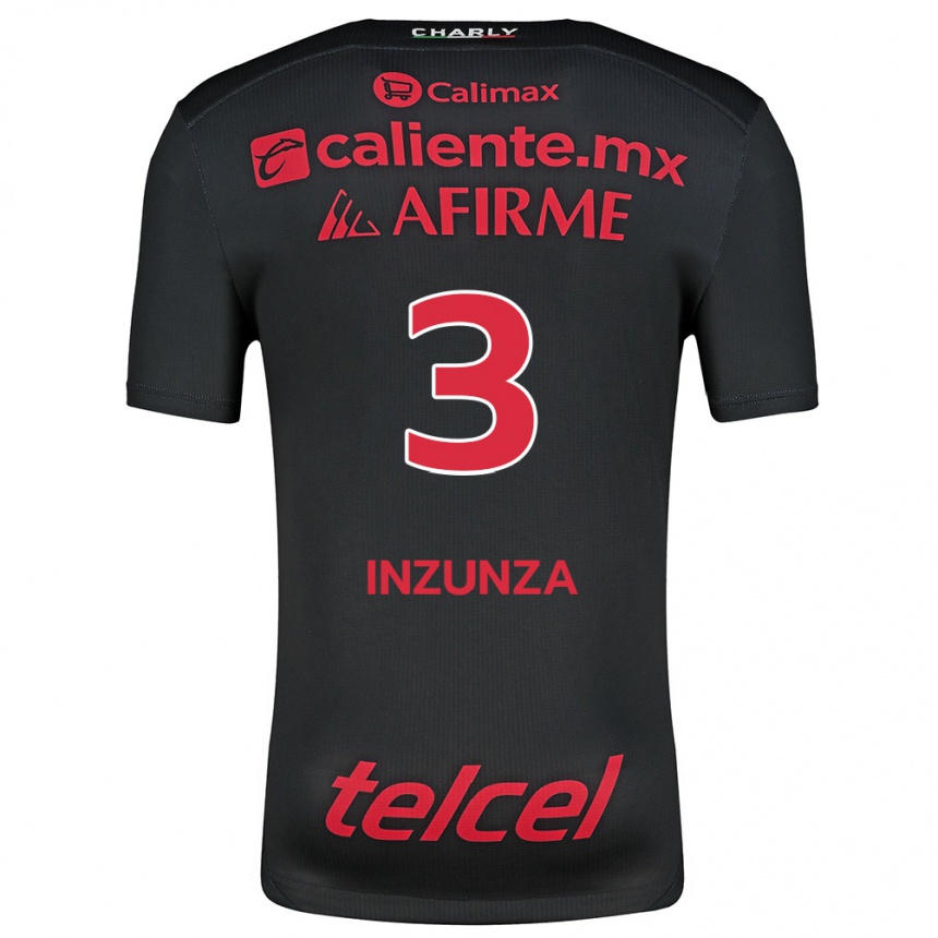 Kinder Fußball Rafael Fernández #3 Schwarz Rot Heimtrikot Trikot 2024/25 T-Shirt Luxemburg