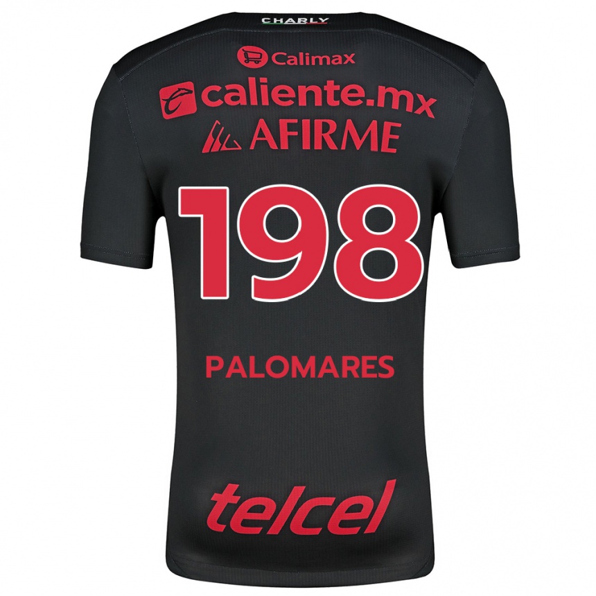 Kinder Fußball Ramón Palomares #198 Schwarz Rot Heimtrikot Trikot 2024/25 T-Shirt Luxemburg