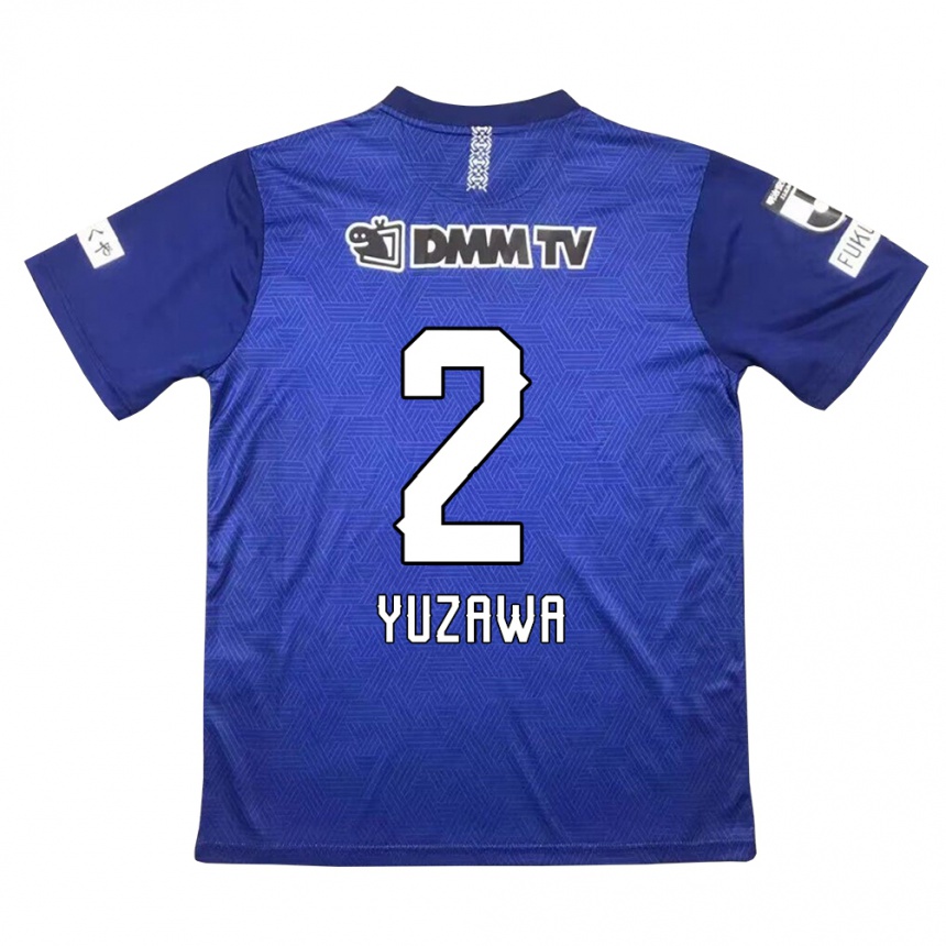 Kinder Fußball Masato Yuzawa #2 Dunkelblau Heimtrikot Trikot 2024/25 T-Shirt Luxemburg