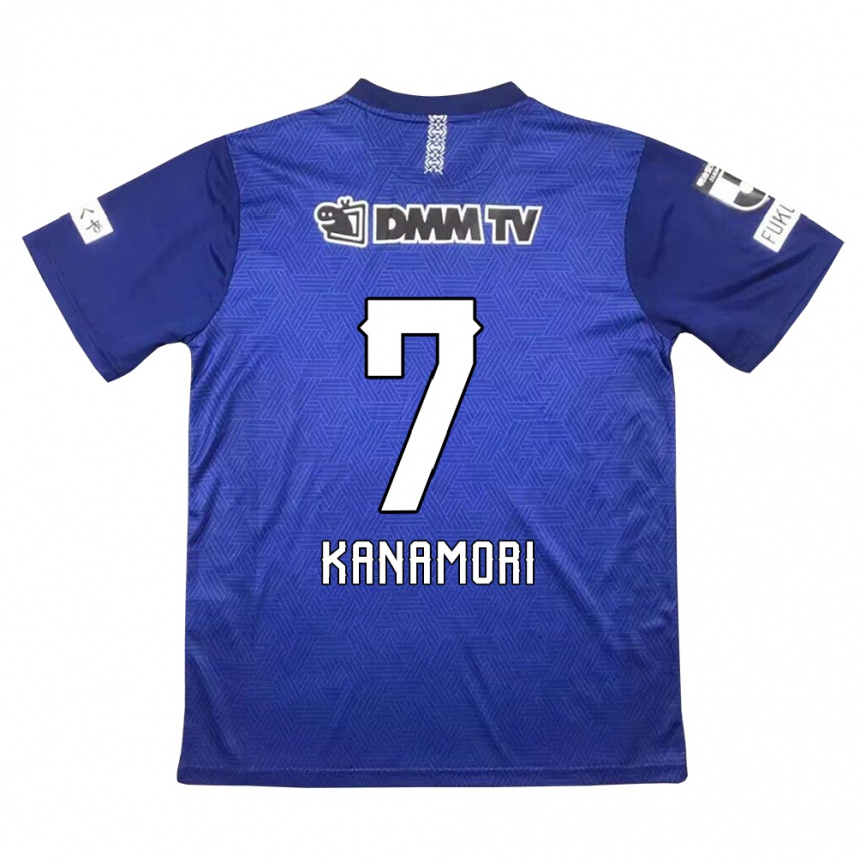 Kinder Fußball Takeshi Kanamori #7 Dunkelblau Heimtrikot Trikot 2024/25 T-Shirt Luxemburg