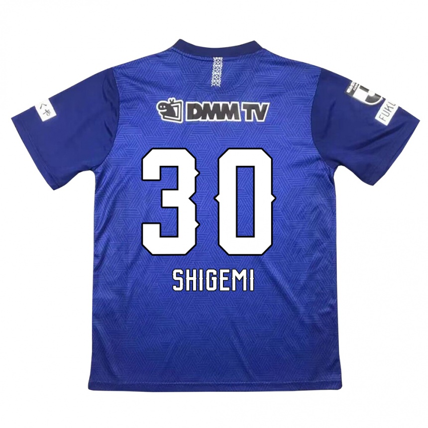 Kinder Fußball Masato Shigemi #30 Dunkelblau Heimtrikot Trikot 2024/25 T-Shirt Luxemburg