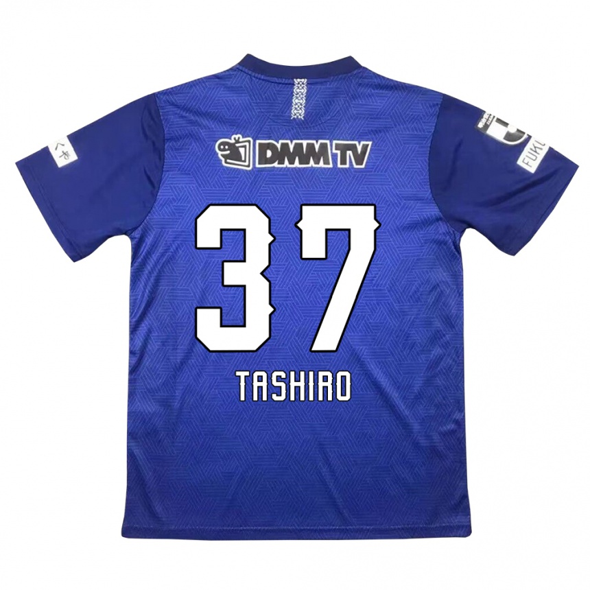 Kinder Fußball Masaya Tashiro #37 Dunkelblau Heimtrikot Trikot 2024/25 T-Shirt Luxemburg