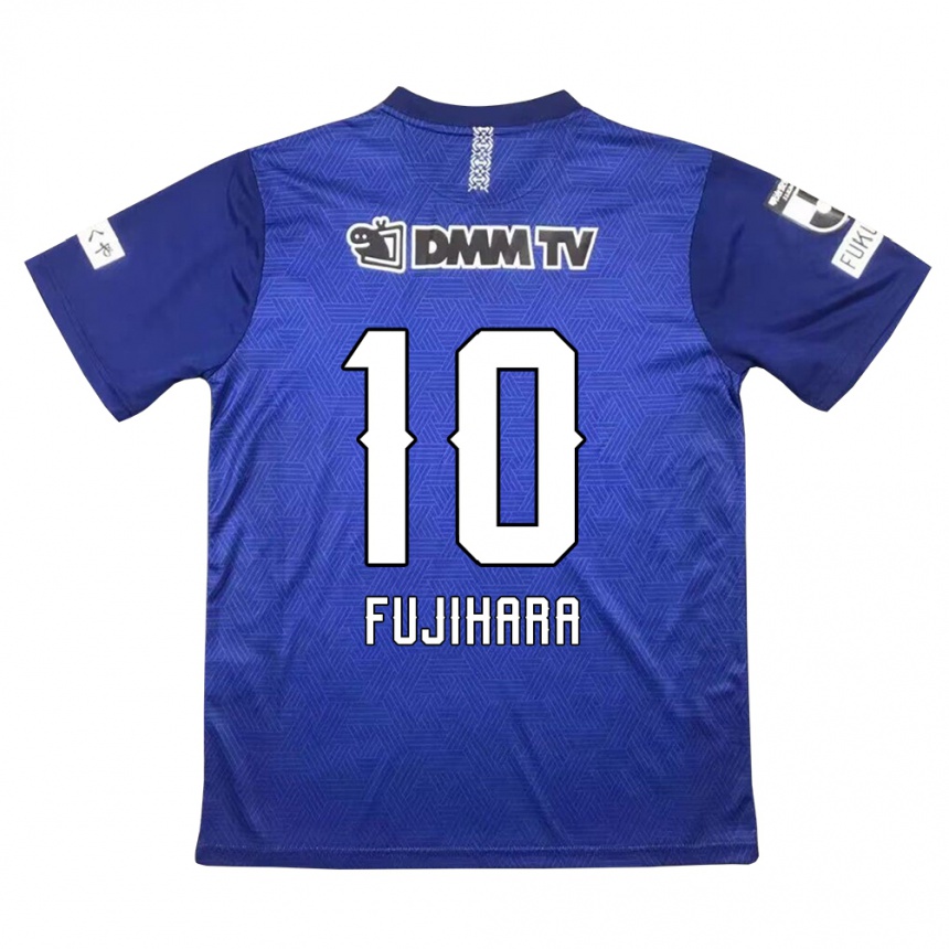 Kinder Fußball Naoatsu Fujihara #10 Dunkelblau Heimtrikot Trikot 2024/25 T-Shirt Luxemburg