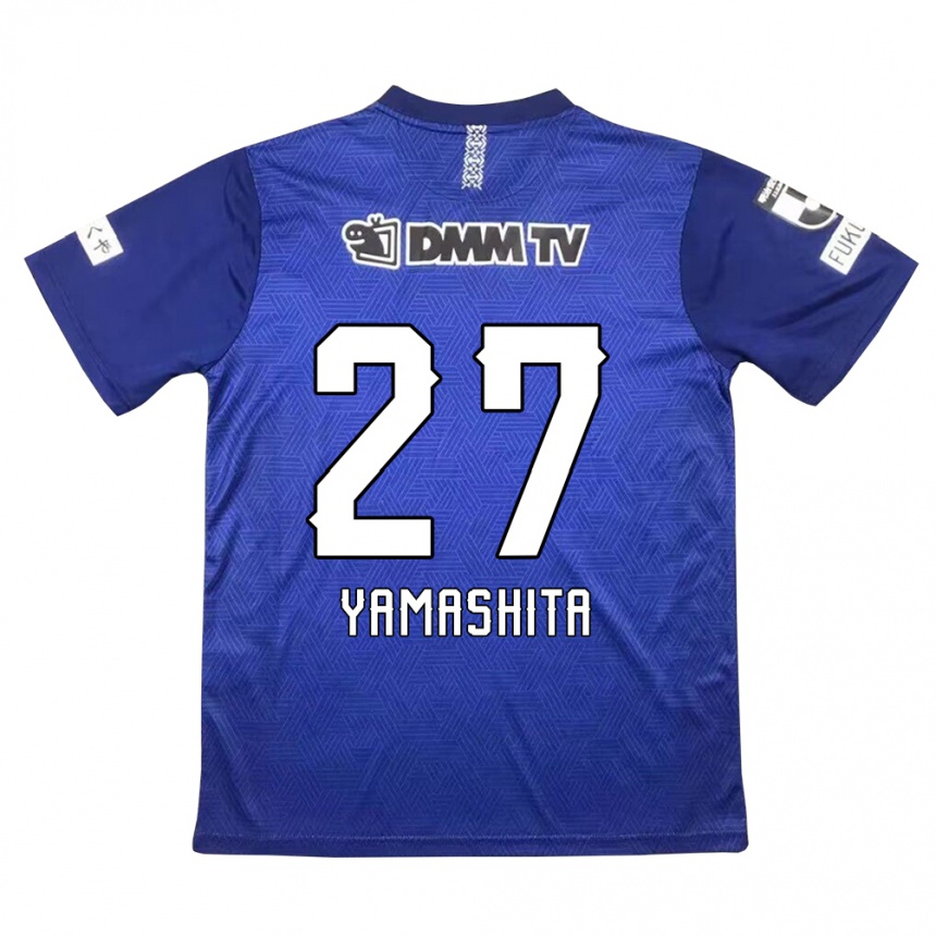 Kinder Fußball Sotaro Yamashita #27 Dunkelblau Heimtrikot Trikot 2024/25 T-Shirt Luxemburg