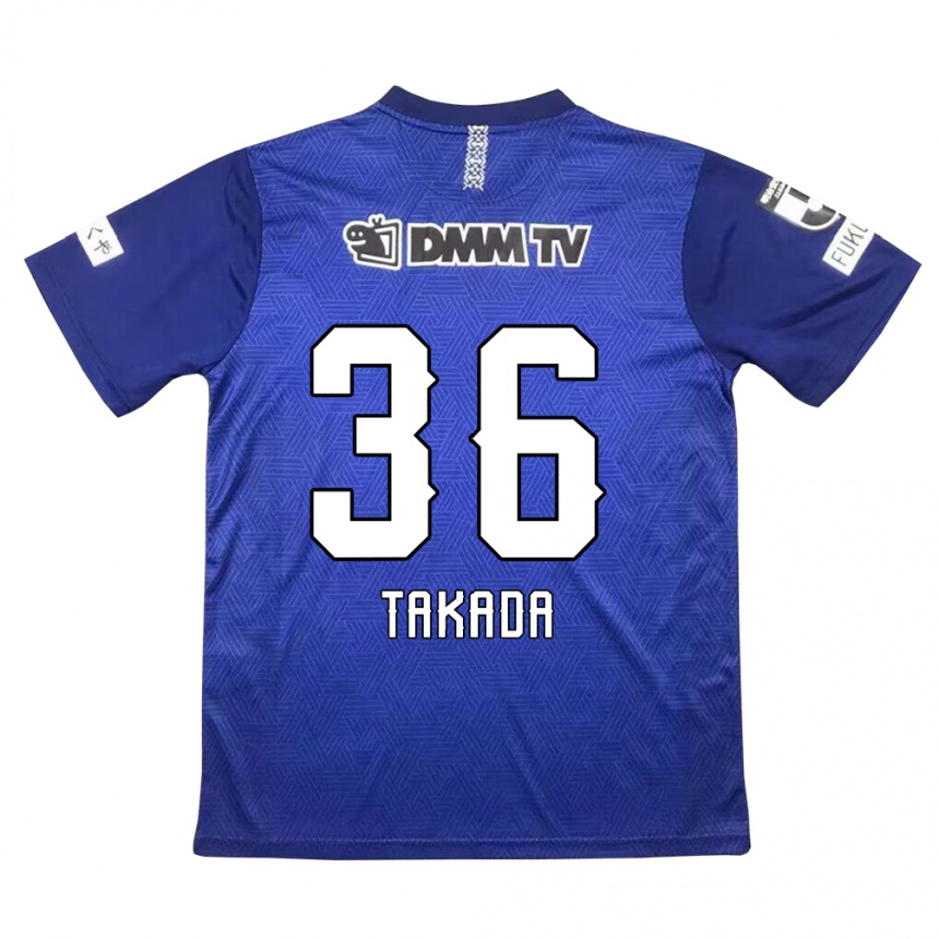 Kinder Fußball Seiya Takada #36 Dunkelblau Heimtrikot Trikot 2024/25 T-Shirt Luxemburg