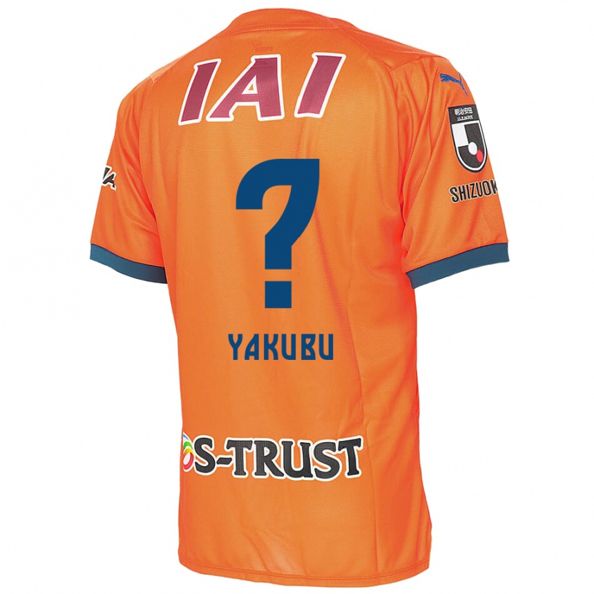 Kinder Fußball Aziz Yakubu #0 Orange Blau Heimtrikot Trikot 2024/25 T-Shirt Luxemburg