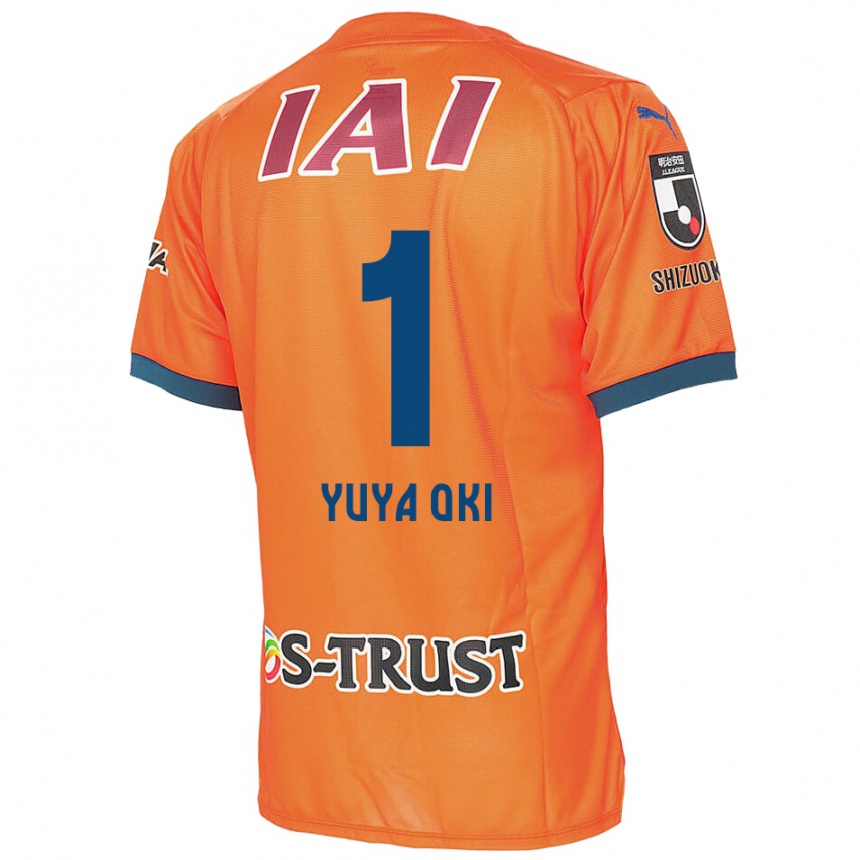 Kinder Fußball Yuya Oki #1 Orange Blau Heimtrikot Trikot 2024/25 T-Shirt Luxemburg