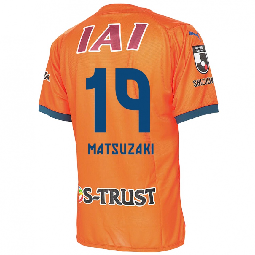 Kinder Fußball Kai Matsuzaki #19 Orange Blau Heimtrikot Trikot 2024/25 T-Shirt Luxemburg