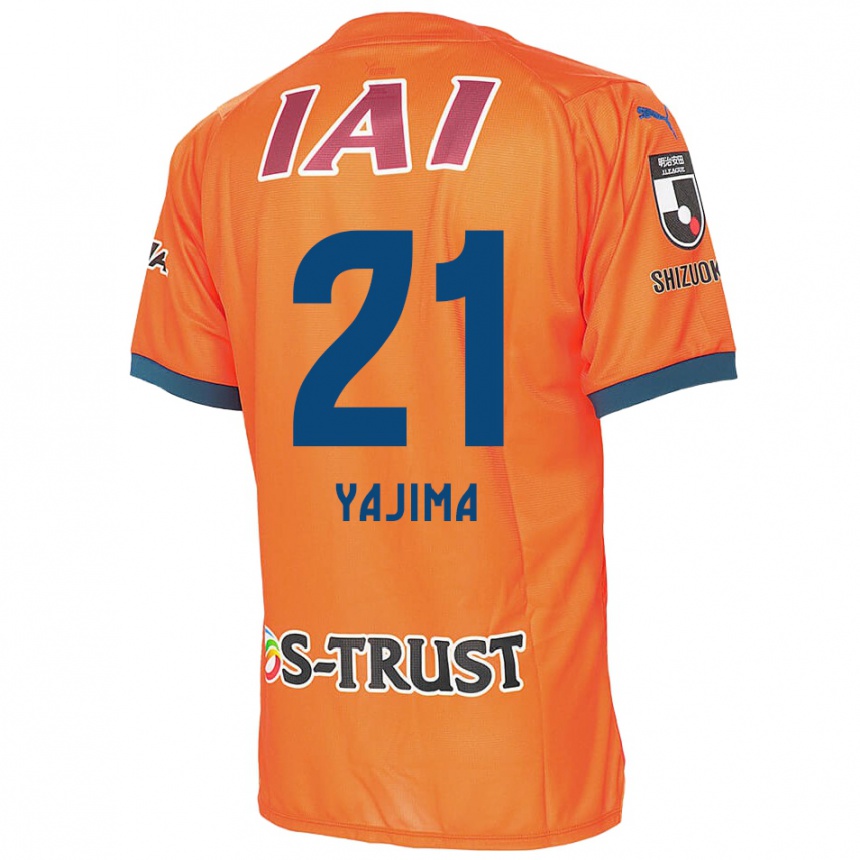 Kinder Fußball Shinya Yajima #21 Orange Blau Heimtrikot Trikot 2024/25 T-Shirt Luxemburg