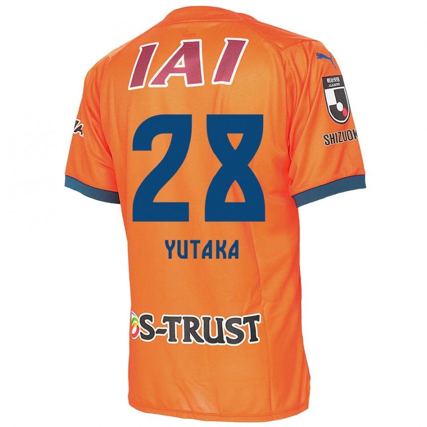 Kinder Fußball Yutaka Yoshida #28 Orange Blau Heimtrikot Trikot 2024/25 T-Shirt Luxemburg