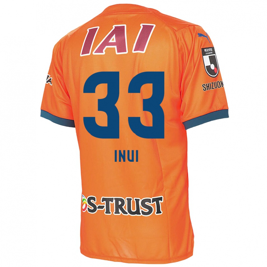 Kinder Fußball Takashi Inui #33 Orange Blau Heimtrikot Trikot 2024/25 T-Shirt Luxemburg