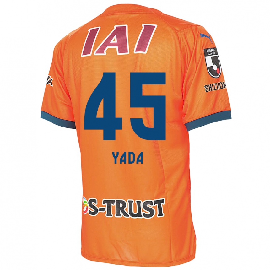 Kinder Fußball Ryunosuke Yada #45 Orange Blau Heimtrikot Trikot 2024/25 T-Shirt Luxemburg