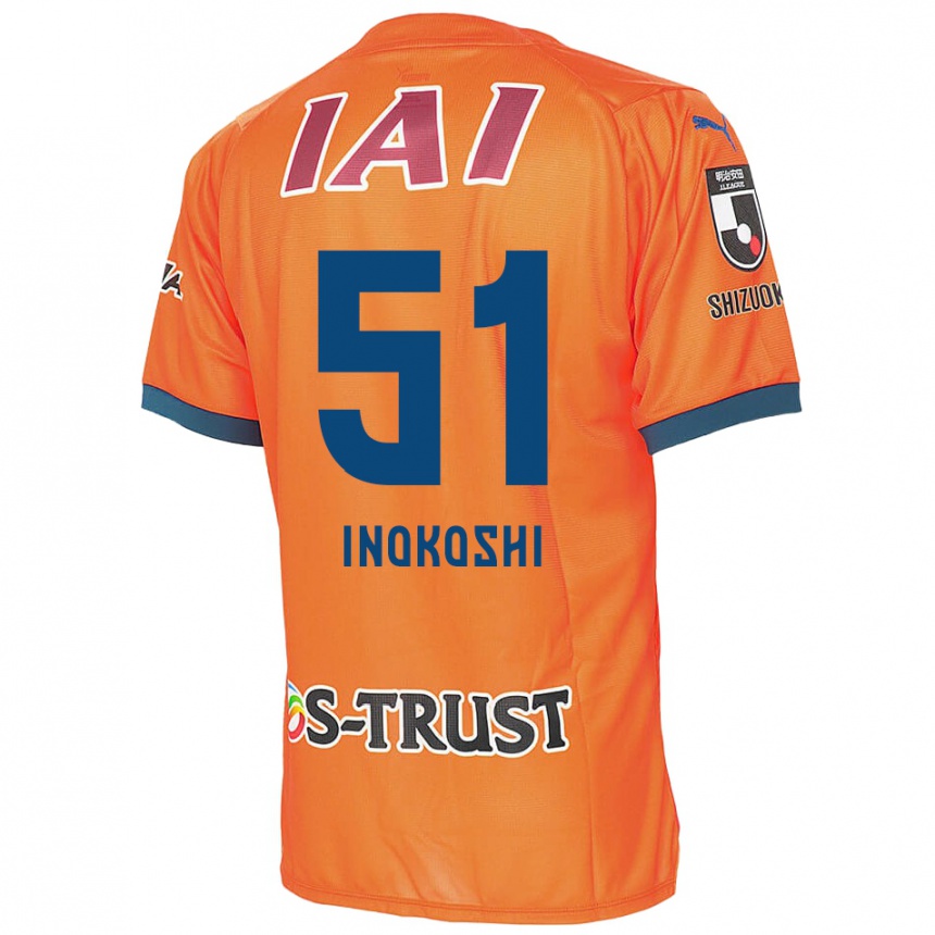 Kinder Fußball Yui Inokoshi #51 Orange Blau Heimtrikot Trikot 2024/25 T-Shirt Luxemburg