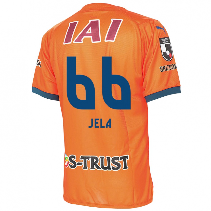 Kinder Fußball Jelani Reshaun Sumiyoshi #66 Orange Blau Heimtrikot Trikot 2024/25 T-Shirt Luxemburg