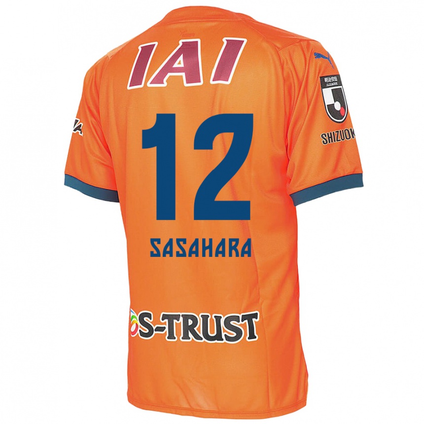 Kinder Fußball Kenshin Sasahara #12 Orange Blau Heimtrikot Trikot 2024/25 T-Shirt Luxemburg