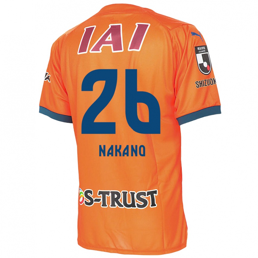 Kinder Fußball Takeru Nakano #26 Orange Blau Heimtrikot Trikot 2024/25 T-Shirt Luxemburg