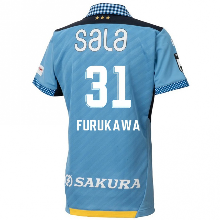 Kinder Fußball Yosuke Furukawa #31 Blau Schwarz Heimtrikot Trikot 2024/25 T-Shirt Luxemburg