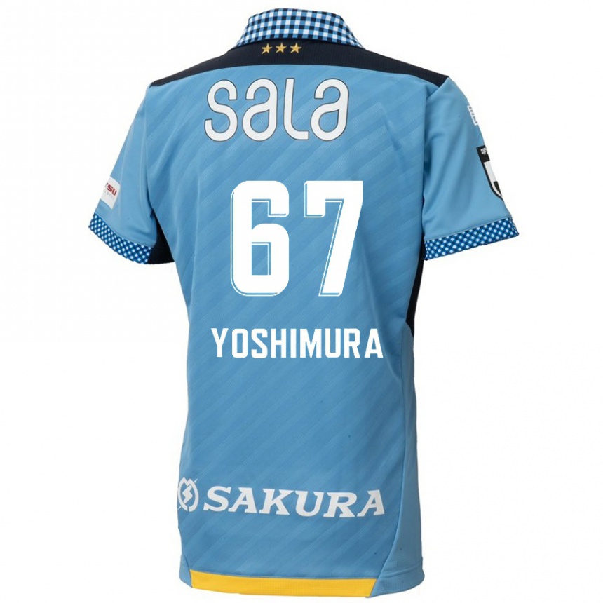 Kinder Fußball Ryusei Yoshimura #67 Blau Schwarz Heimtrikot Trikot 2024/25 T-Shirt Luxemburg