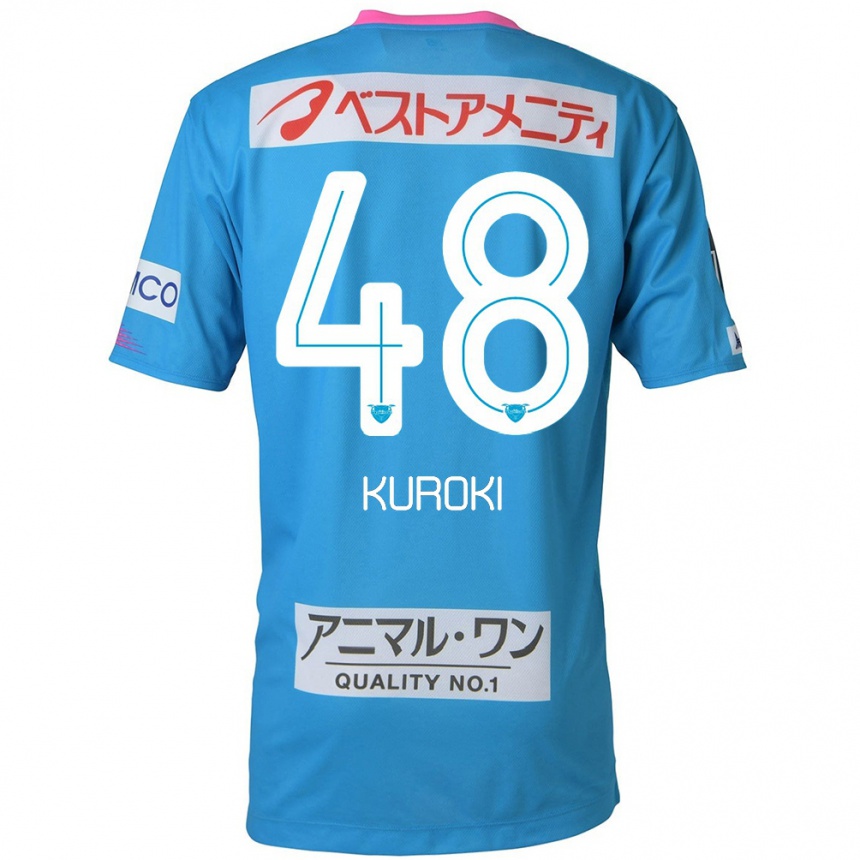 Kinder Fußball Yuya Kuroki #48 Blau Rosa Heimtrikot Trikot 2024/25 T-Shirt Luxemburg