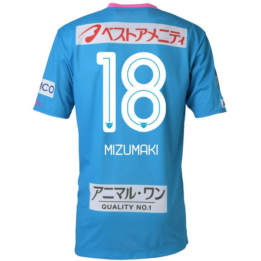 Kinder Fußball Tokito Mizumaki #18 Blau Rosa Heimtrikot Trikot 2024/25 T-Shirt Luxemburg