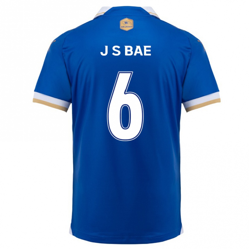 Kinder Fußball Seo-Joon Bae #6 Blau Weiss Heimtrikot Trikot 2024/25 T-Shirt Luxemburg