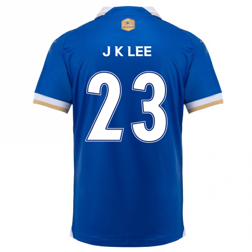 Kinder Fußball Ki-Je Lee #23 Blau Weiss Heimtrikot Trikot 2024/25 T-Shirt Luxemburg