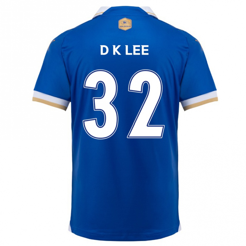 Kinder Fußball Kyu-Dong Lee #32 Blau Weiss Heimtrikot Trikot 2024/25 T-Shirt Luxemburg