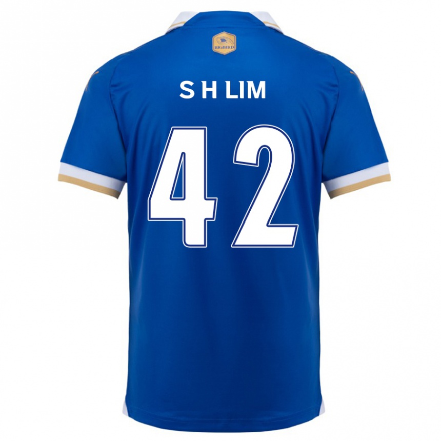 Kinder Fußball Hyun-Sub Lim #42 Blau Weiss Heimtrikot Trikot 2024/25 T-Shirt Luxemburg