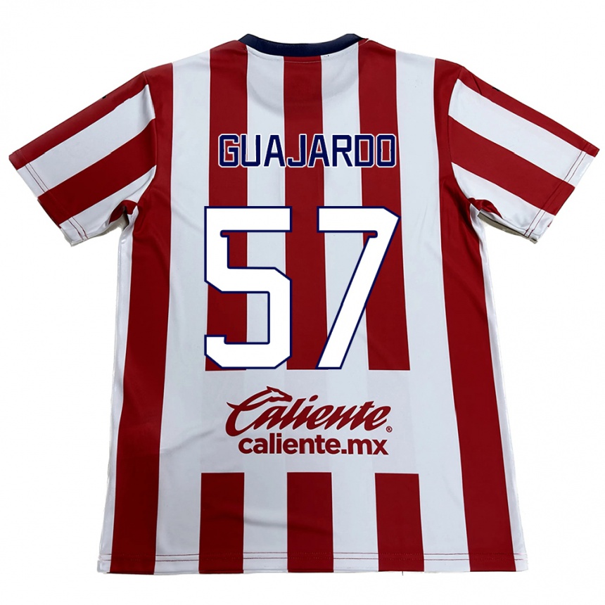 Kinder Fußball Dylan Guajardo #57 Rot-Weiss Heimtrikot Trikot 2024/25 T-Shirt Luxemburg