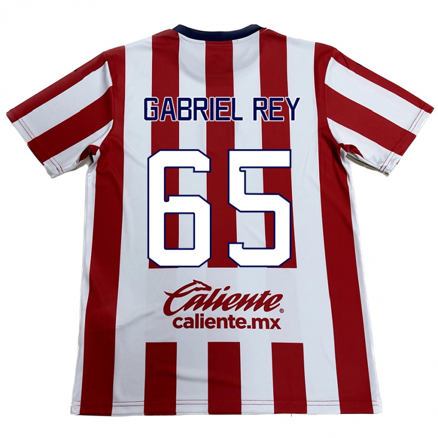 Kinder Fußball Luis Gabriel Rey #65 Rot-Weiss Heimtrikot Trikot 2024/25 T-Shirt Luxemburg