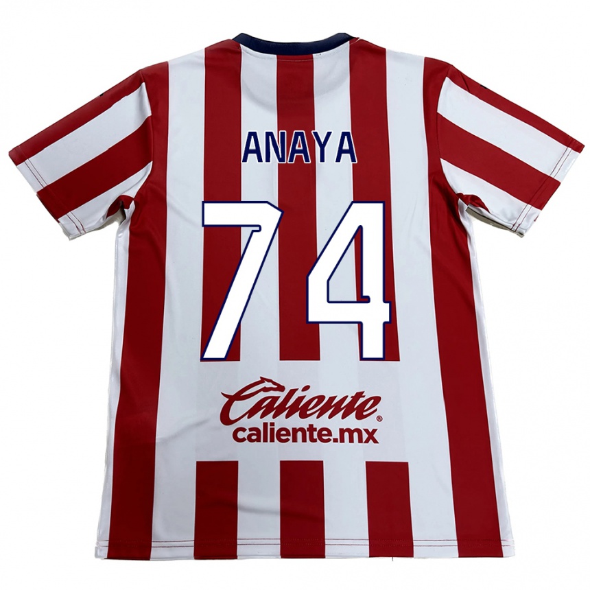 Kinder Fußball Mario Anaya #74 Rot-Weiss Heimtrikot Trikot 2024/25 T-Shirt Luxemburg