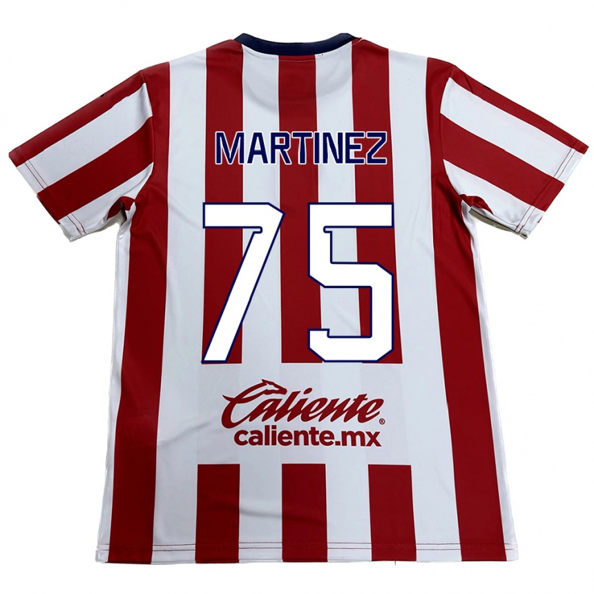 Kinder Fußball Isaac Martínez #75 Rot-Weiss Heimtrikot Trikot 2024/25 T-Shirt Luxemburg