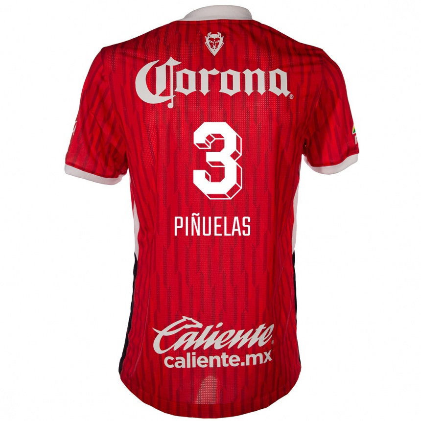 Kinder Fußball Fernando Piñuelas #3 Rot-Weiss Heimtrikot Trikot 2024/25 T-Shirt Luxemburg