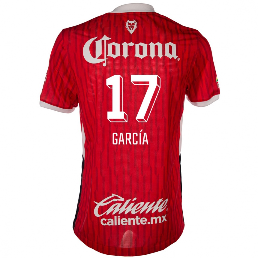 Kinder Fußball Brian García #17 Rot-Weiss Heimtrikot Trikot 2024/25 T-Shirt Luxemburg