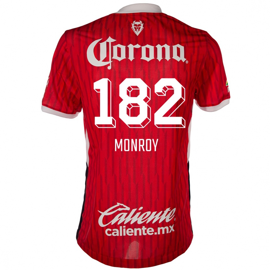 Kinder Fußball Brayan Monroy #182 Rot-Weiss Heimtrikot Trikot 2024/25 T-Shirt Luxemburg