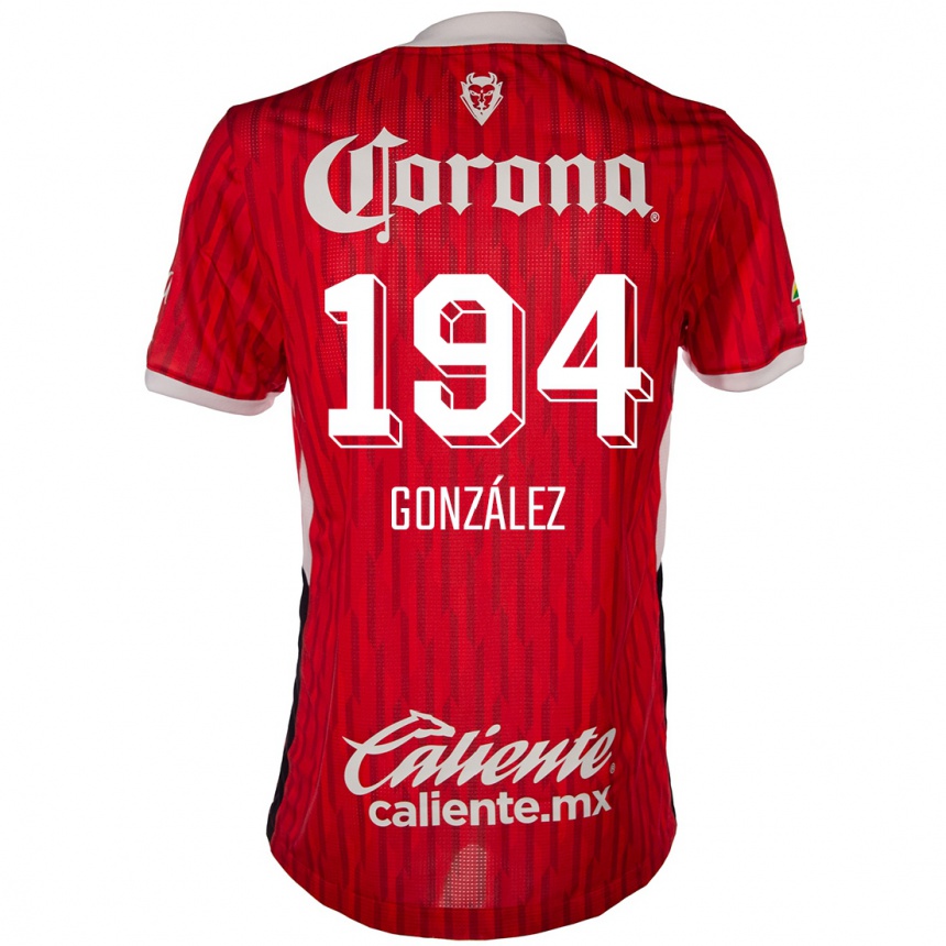 Kinder Fußball Cristopher González #194 Rot-Weiss Heimtrikot Trikot 2024/25 T-Shirt Luxemburg