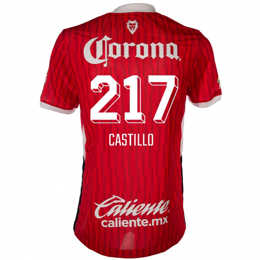 Kinder Fußball Klever Castillo #217 Rot-Weiss Heimtrikot Trikot 2024/25 T-Shirt Luxemburg