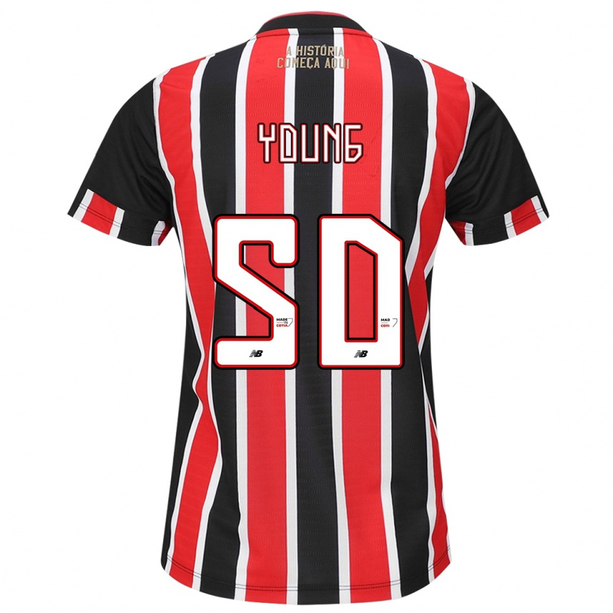 Kinder Fußball Young #50 Schwarz Rot Weiß Auswärtstrikot Trikot 2024/25 T-Shirt Luxemburg