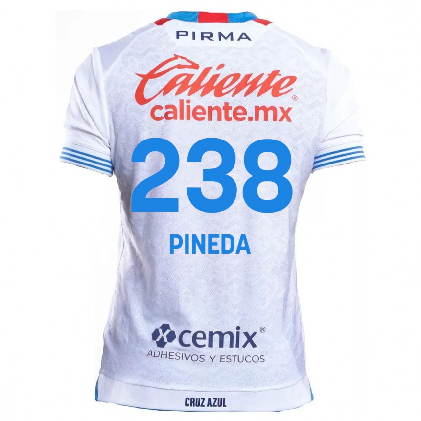 Kinder Fußball Zadiel Pineda #238 Weiß Blau Auswärtstrikot Trikot 2024/25 T-Shirt Luxemburg