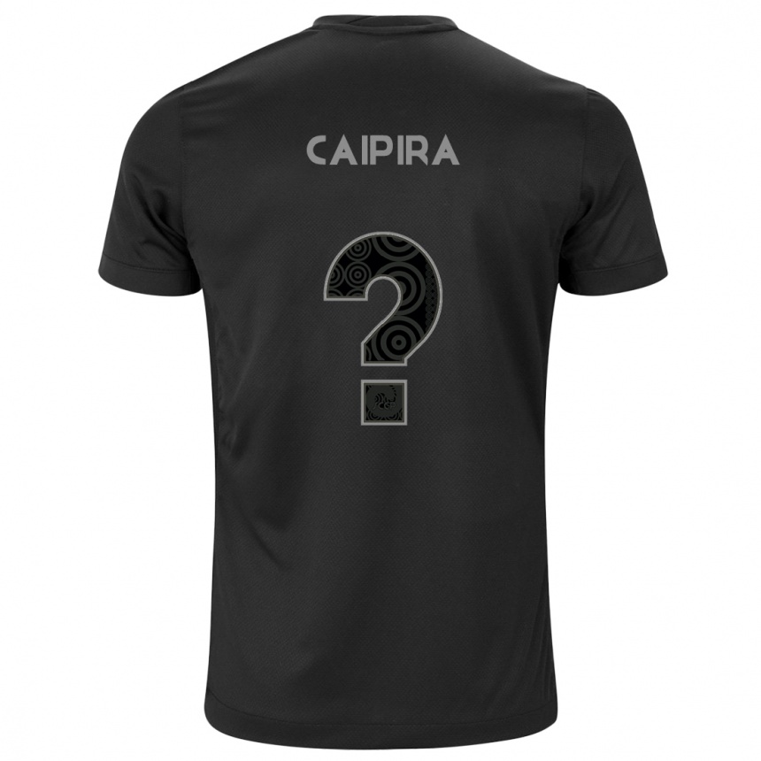 Kinder Fußball Caipira #0 Schwarz Auswärtstrikot Trikot 2024/25 T-Shirt Luxemburg