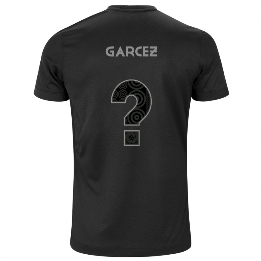 Kinder Fußball Caio Garcez #0 Schwarz Auswärtstrikot Trikot 2024/25 T-Shirt Luxemburg