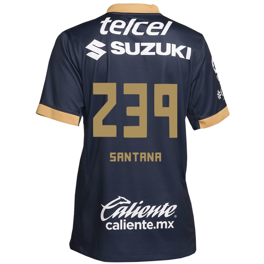 Kinder Fußball Guillermo Santana #239 Obsidian Gold Weiß Auswärtstrikot Trikot 2024/25 T-Shirt Luxemburg