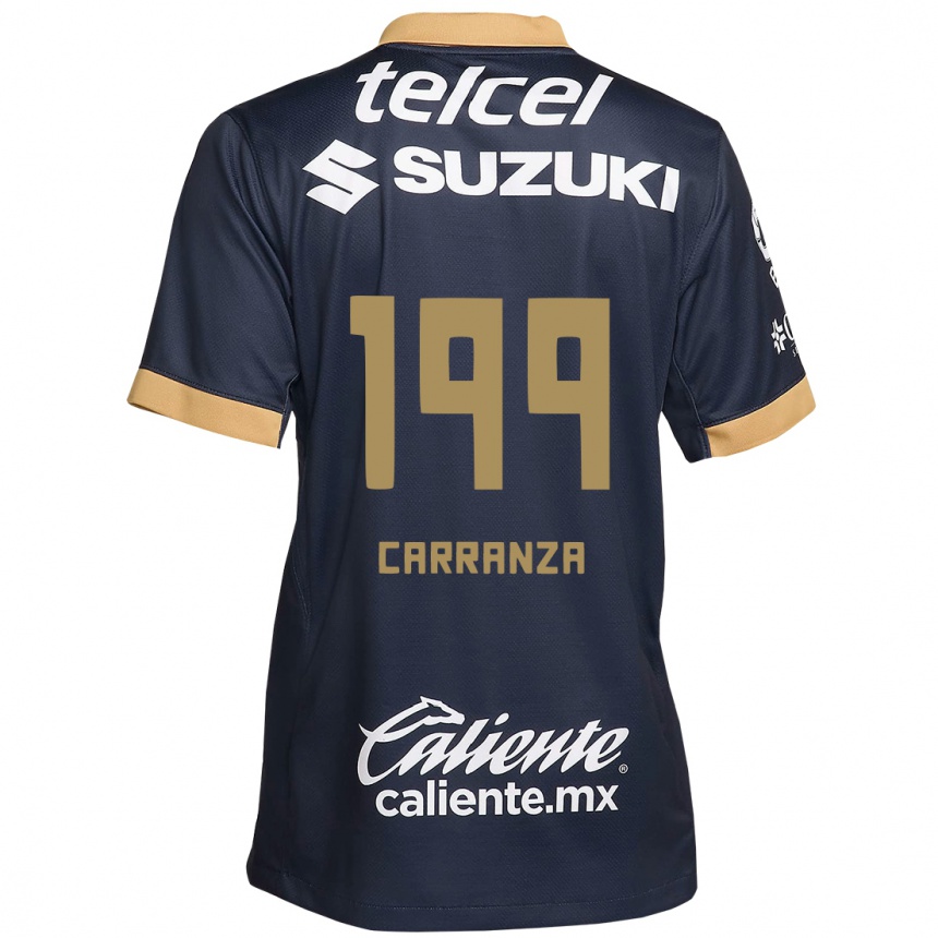 Kinder Fußball Kléber Carranza #199 Obsidian Gold Weiß Auswärtstrikot Trikot 2024/25 T-Shirt Luxemburg