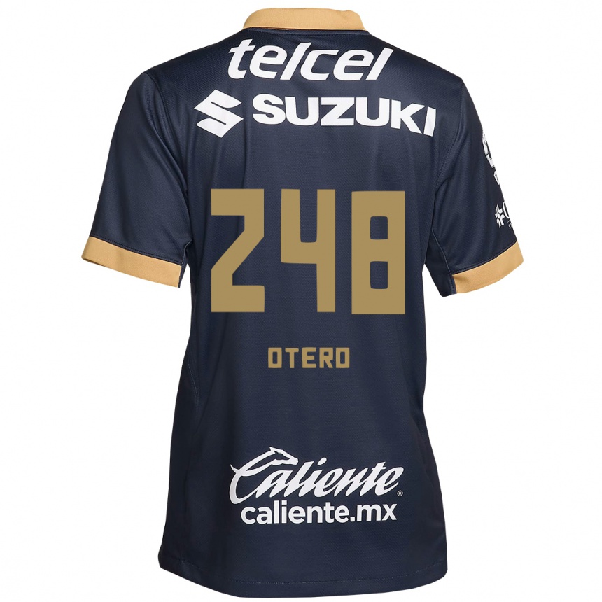 Kinder Fußball Jonathan Otero #248 Obsidian Gold Weiß Auswärtstrikot Trikot 2024/25 T-Shirt Luxemburg